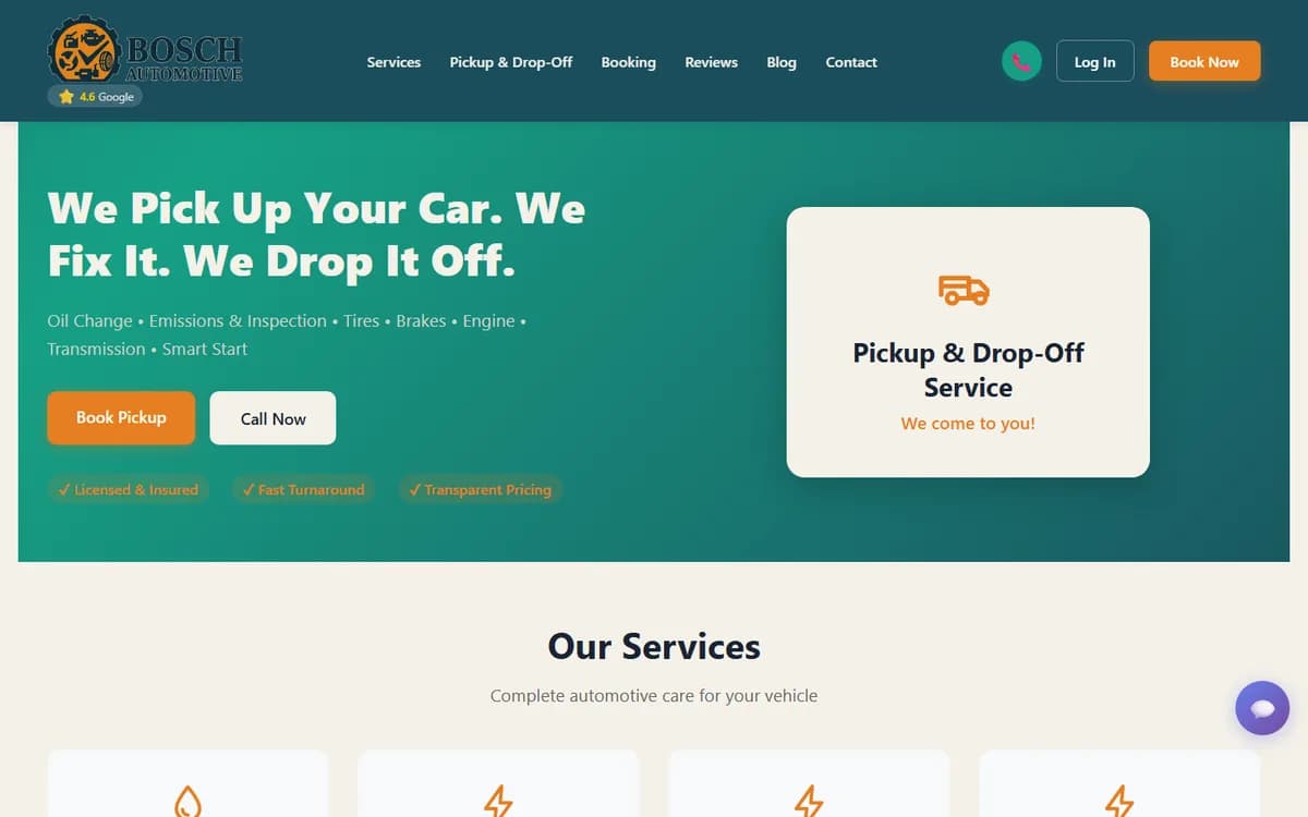 Bosch Automotive home page